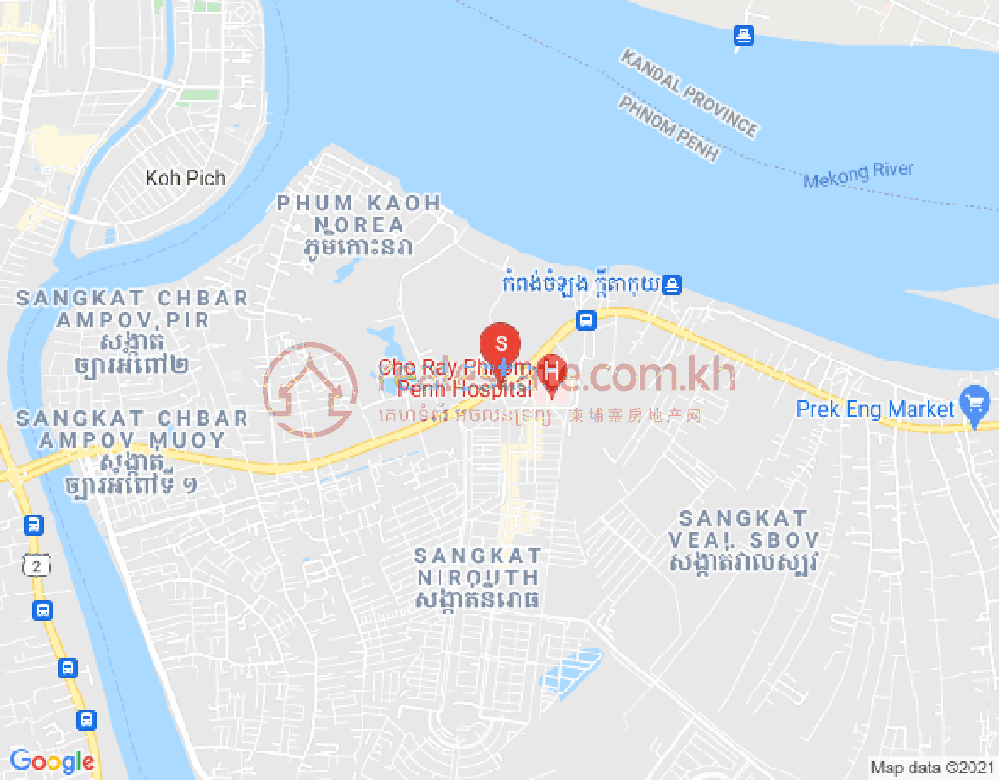 Carte de Nirouth, Chbar Ampov, Phnom Penh