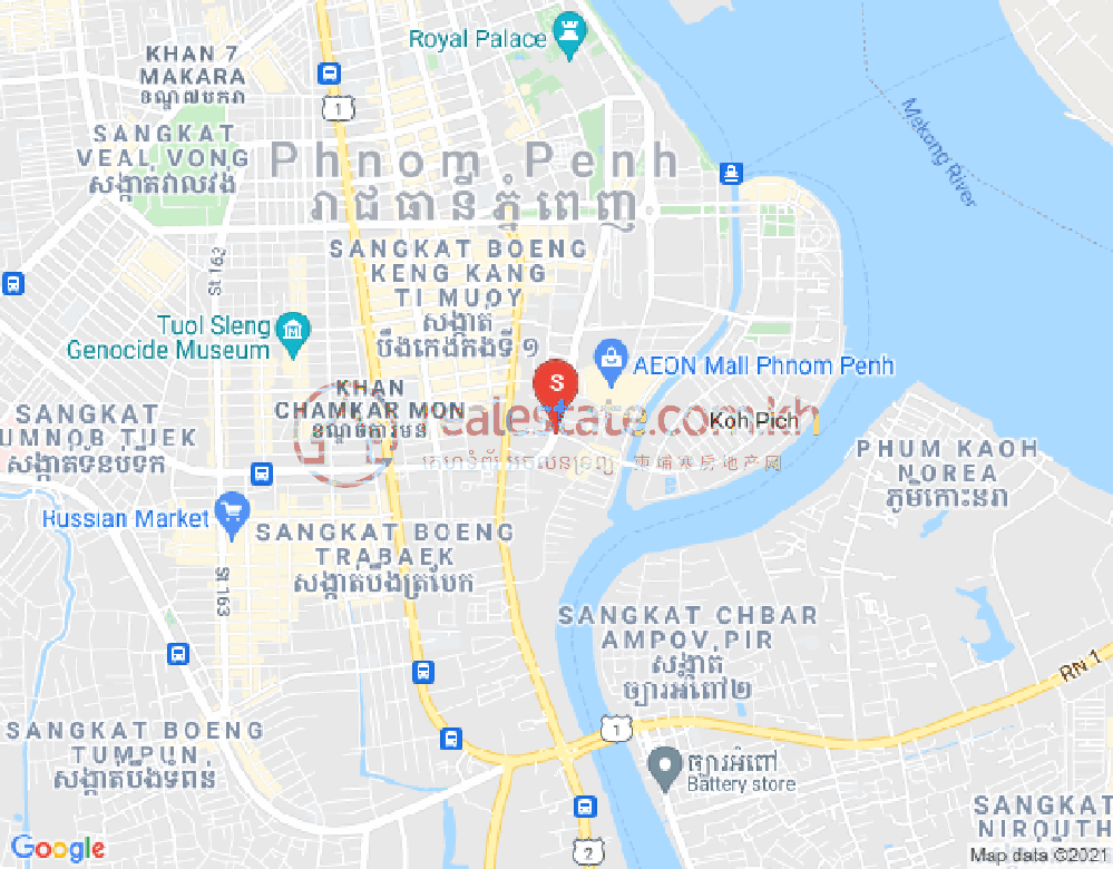 แผนที่ โตนเลบาสัก, จัมการมอน, พนมเปญ