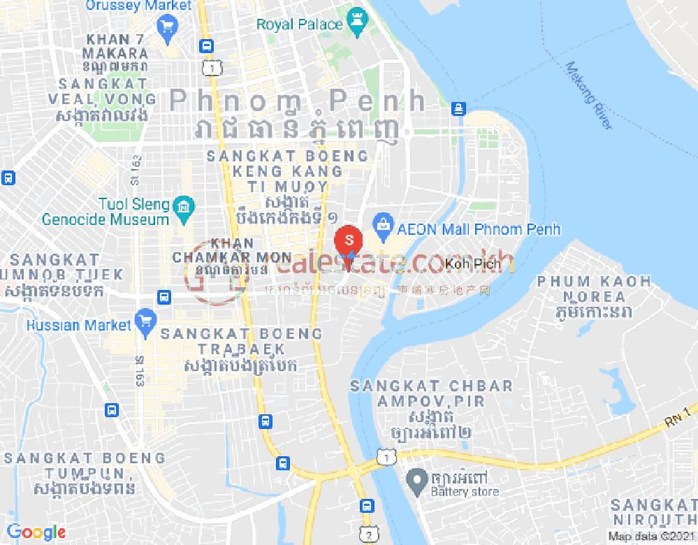 แผนที่ โตนเลบาสัก, จัมการมอน, พนมเปญ