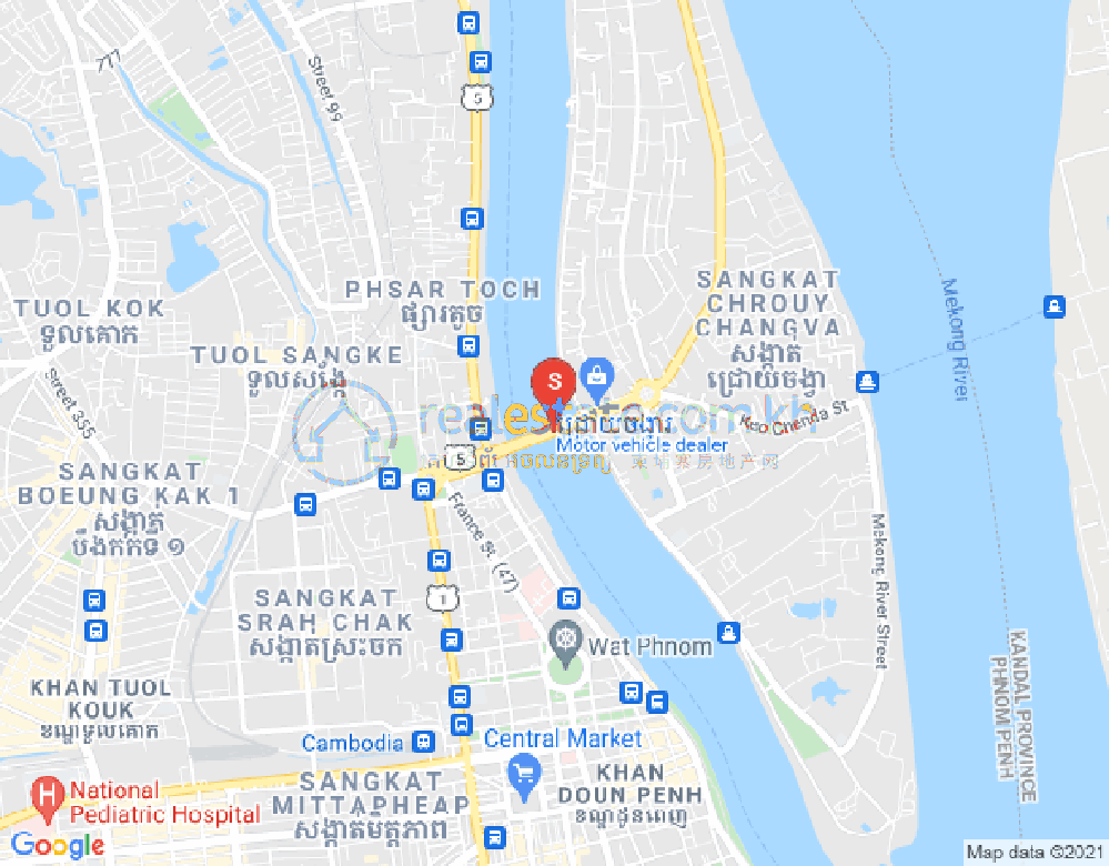 แผนที่ จเรยจังวา, พนมเปญ