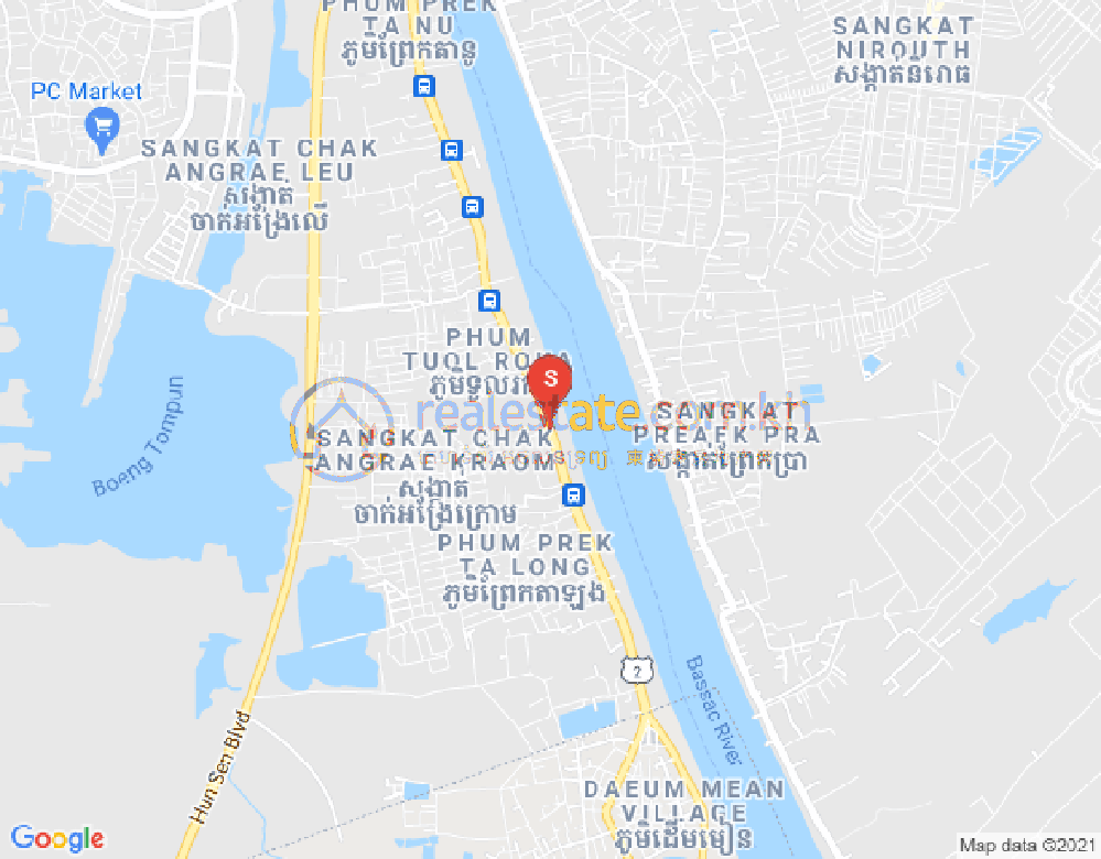长夏下社分区, 棉芷区, 金边地图