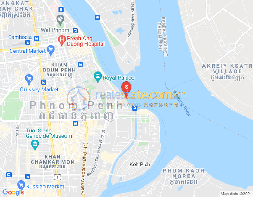 Mapa: Chakto Mukh, Daun Penh, Phnom Penh