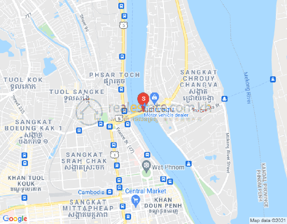 แผนที่ จเรยจังวา, พนมเปญ