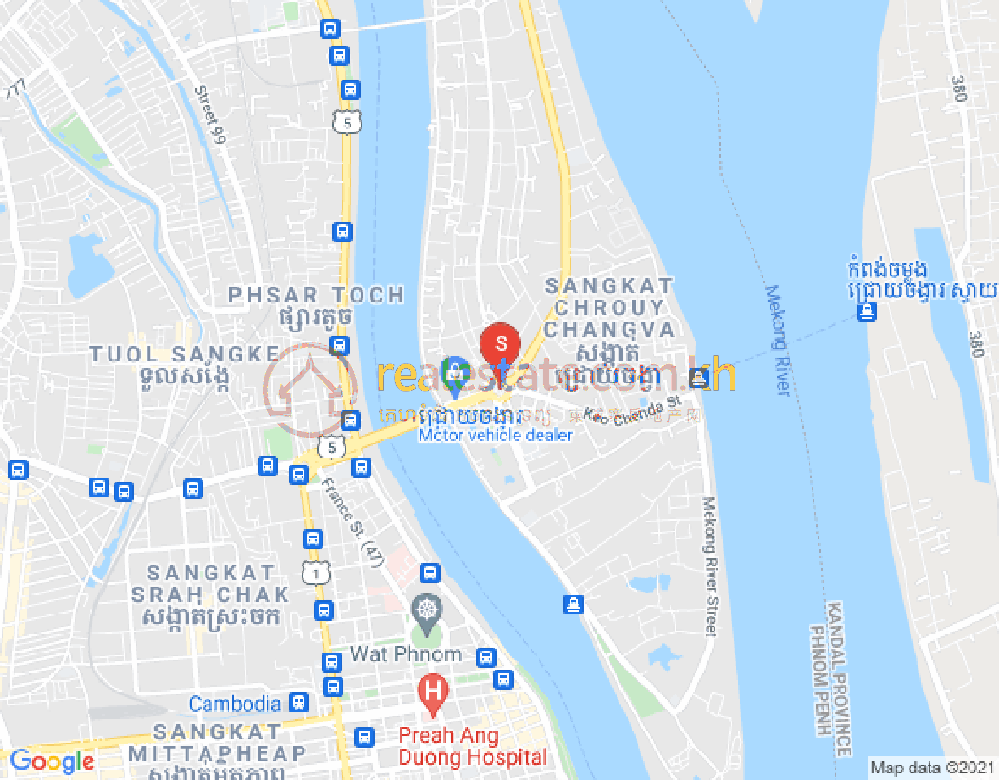 Mapa: Dabest Properties, Chroy Changvar, Phnom Penh