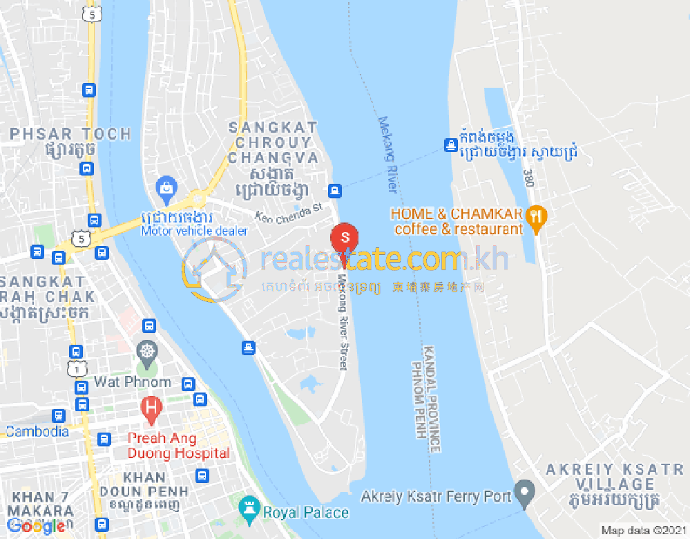 水净华区, 金边地图