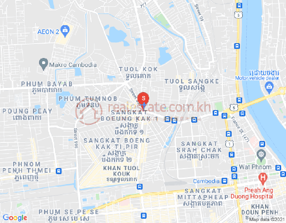 선성 2, 노곡구, 프놈펜 지도