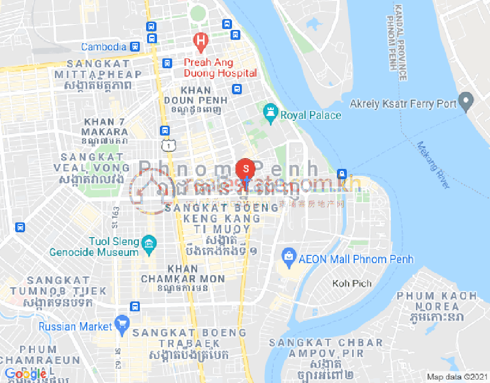Mapa: Dabest Properties, BKK 3, Boeng Keng Kang, Phnom Penh