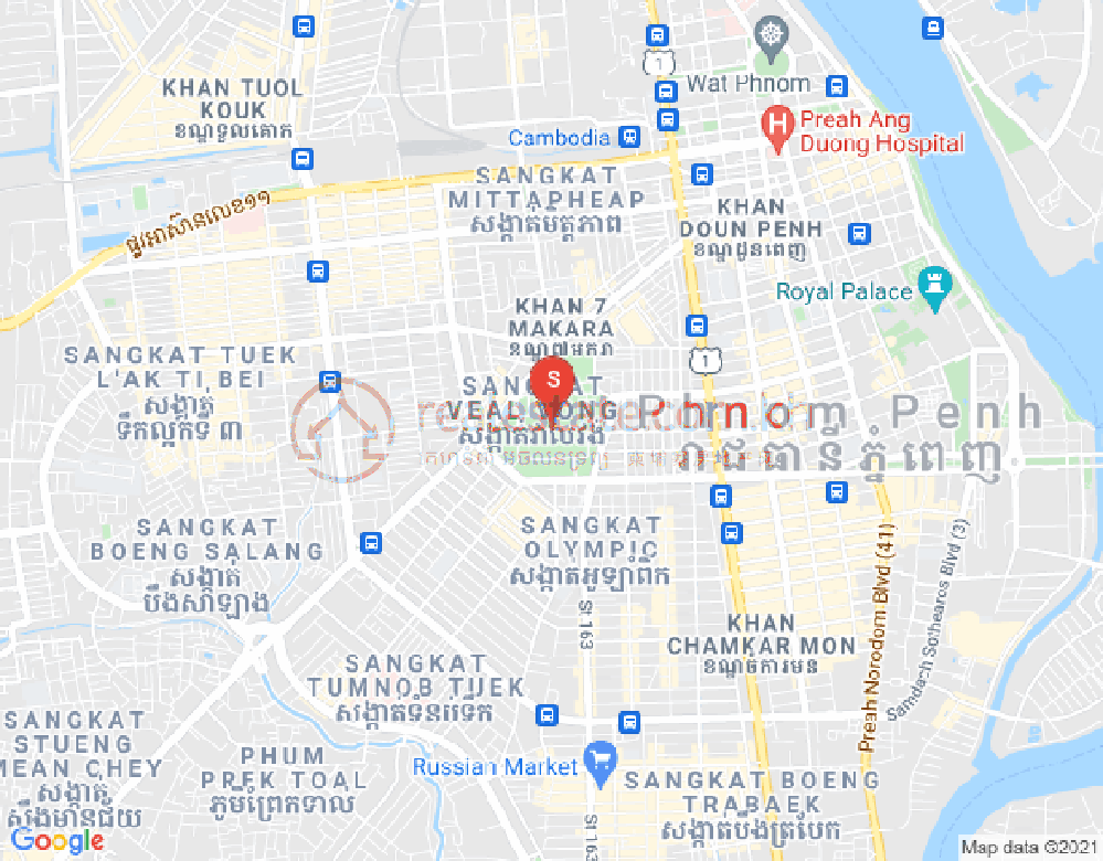 Properties Dabest, Veal Vong진, 마카라구, 프놈펜 지도