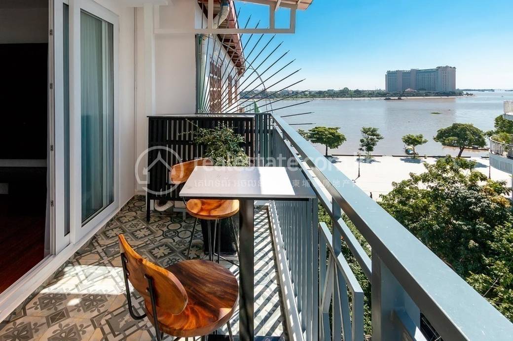 TAO Riverside Residence | Daun Penh单间公寓出租，价格$1,700