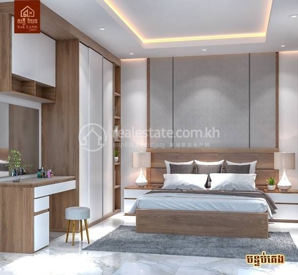 Sak Land 50M | Dangkao Dom z lokalem handlowym Na sprzedaż w Dangkao