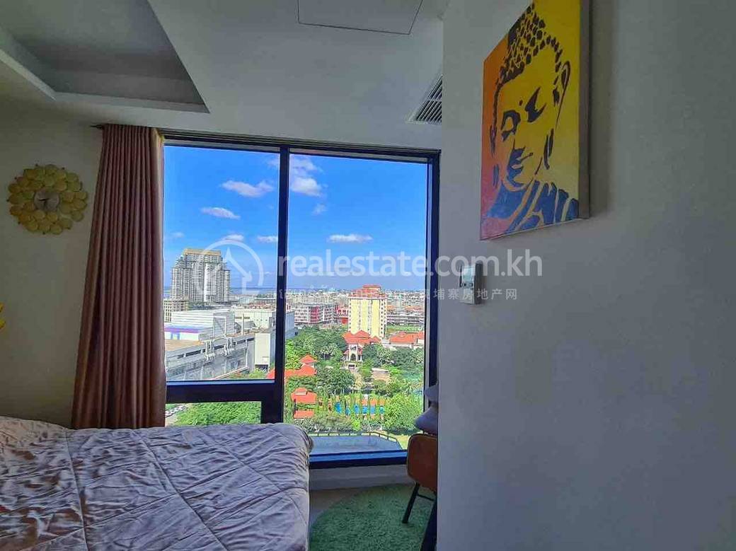 Chamkarmon Condo For Rent in Tonle Bassac Chamkarmon $1,300