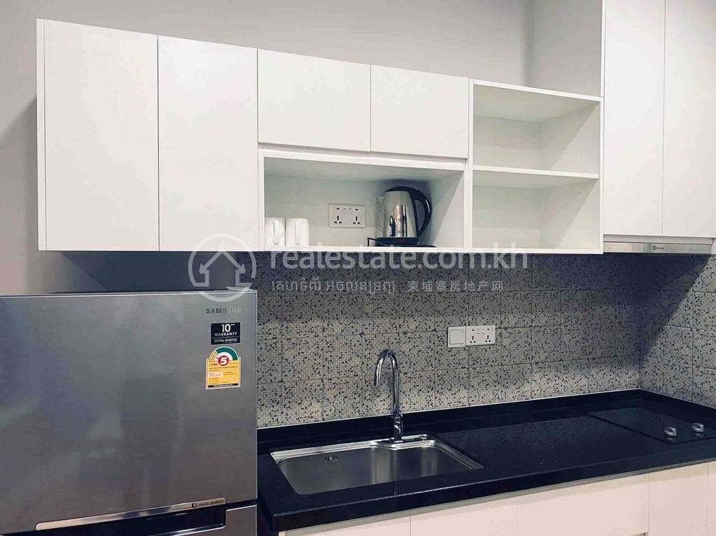 58 sqm Living Size Apartmán se službami K pronájmu in Boeng Keng Kang