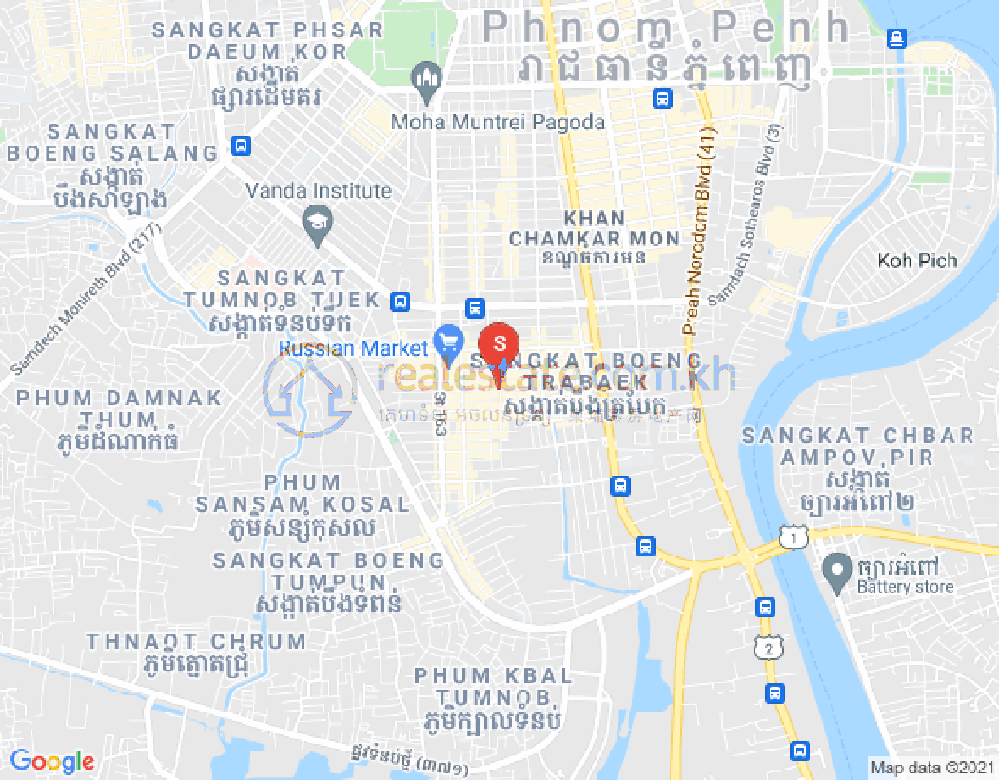 แผนที่ ตวลสังแก 1, รุสเซ็ยแกว, พนมเปญ