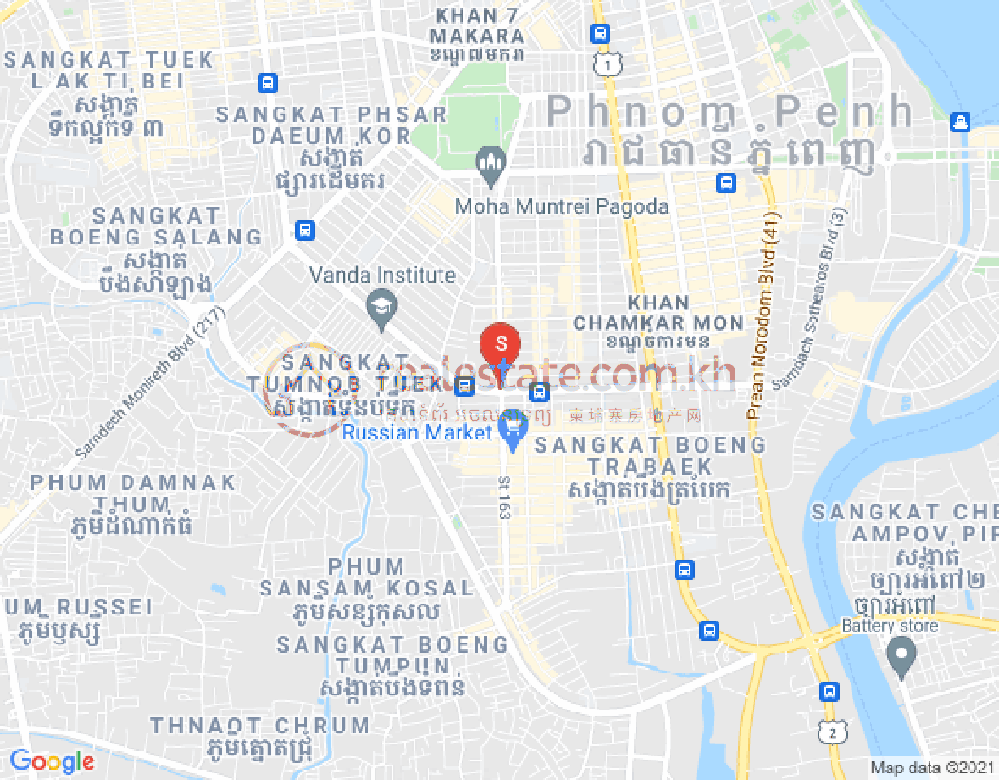 百色河分区, 占卡蒙, 金边地图