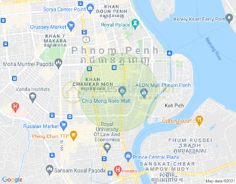 Map of Boeung Prolit, 7 Makara, Phnom Penh