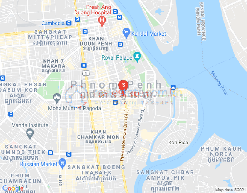 Mapa: DABEST PROPERTIES, BKK 2, Boeng Keng Kang, Phnom Penh