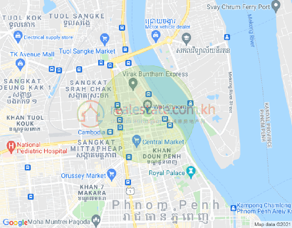 Properties   Dabest, Tumnob Tuek镇, 波哥堪, 金边地图