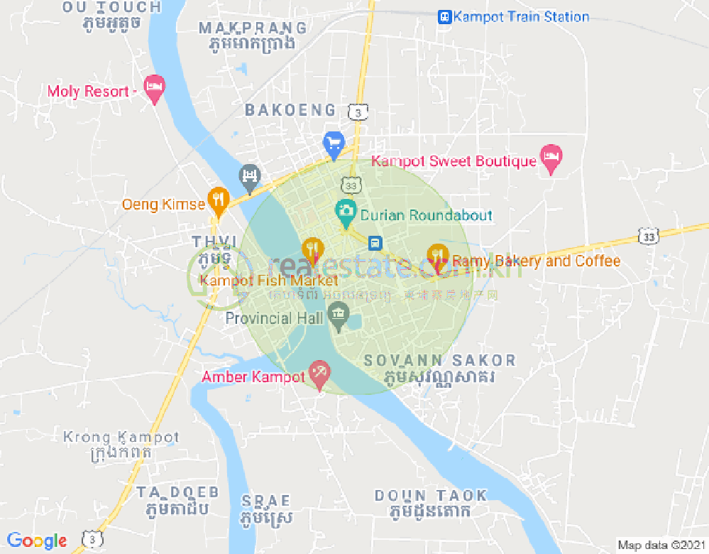 Map of 726 726 Street, Kampong Kandal, Kampot