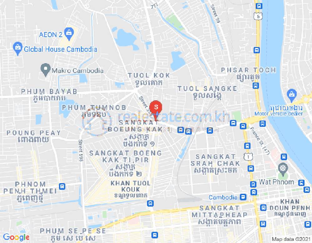 Map of PROPERTIES DABEST, Boeung Kak 1, Toul Kork, Phnom Penh