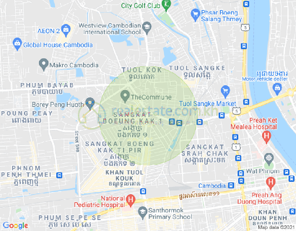 CAMBODIA CO LTD PROPERTIES DABEST PROPERTIES, 宣城2, 堆谷区, 金边地图