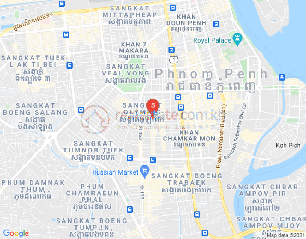 长夏下社分区, 棉芷区, 金边地图