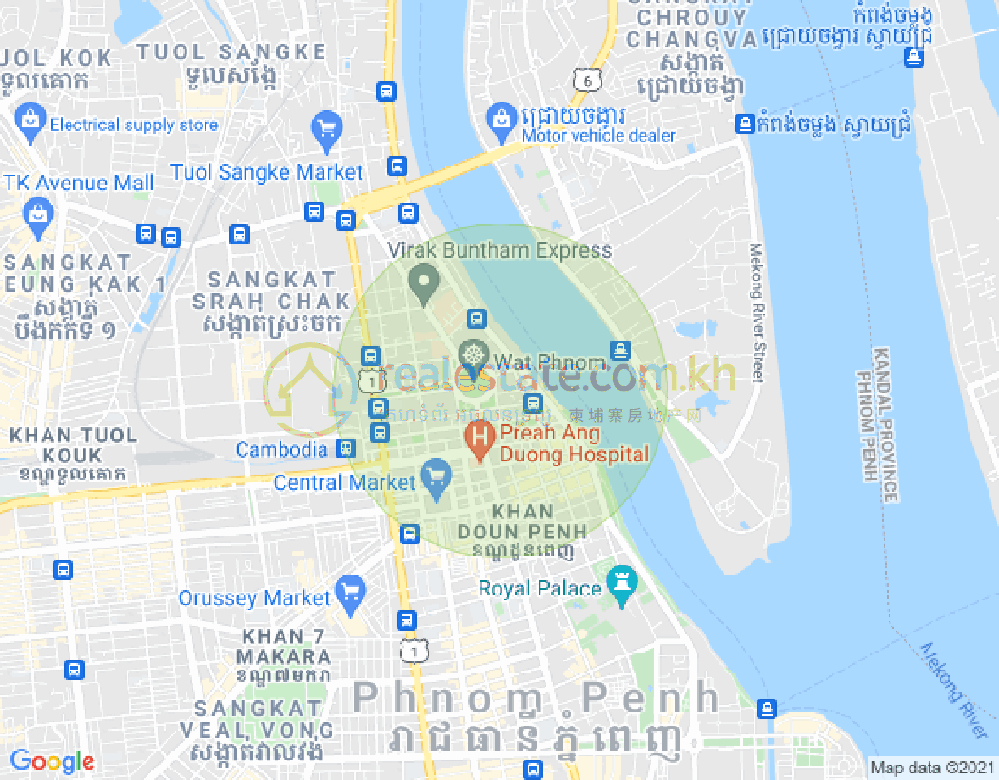 Map of PROPERTIES CAMBODIA CO LTD PROPERTIES DABEST, Tonle Bassac, Chamkarmon, Phnom Penh