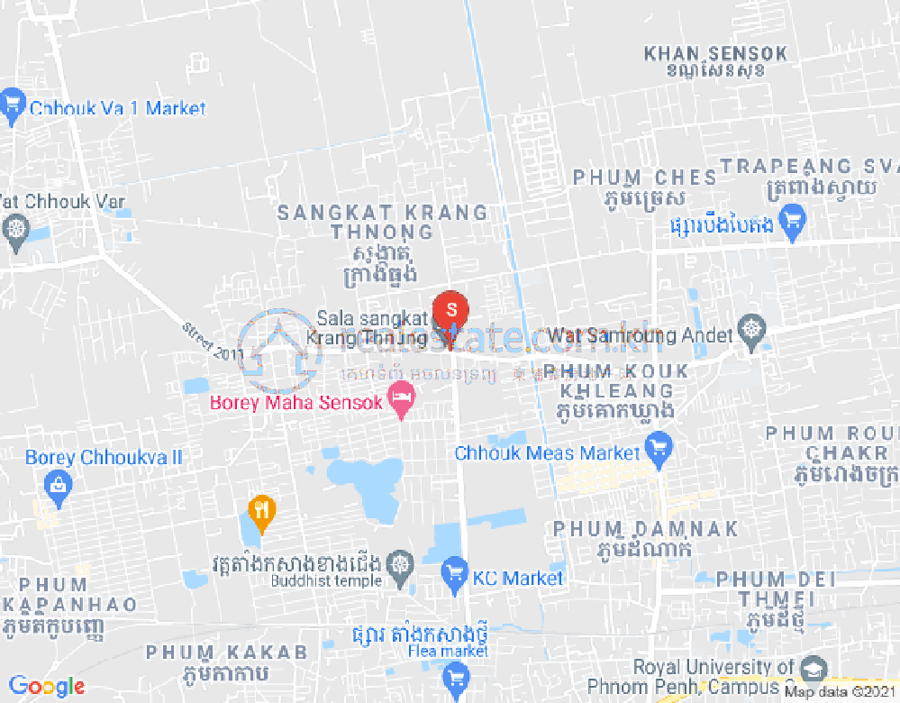 Map of Krang Thnong, Sen Sok, Phnom Penh