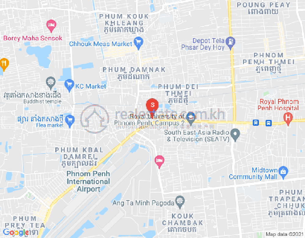 แผนที่ Kakab 1, โปร์แซนเจย, พนมเปญ