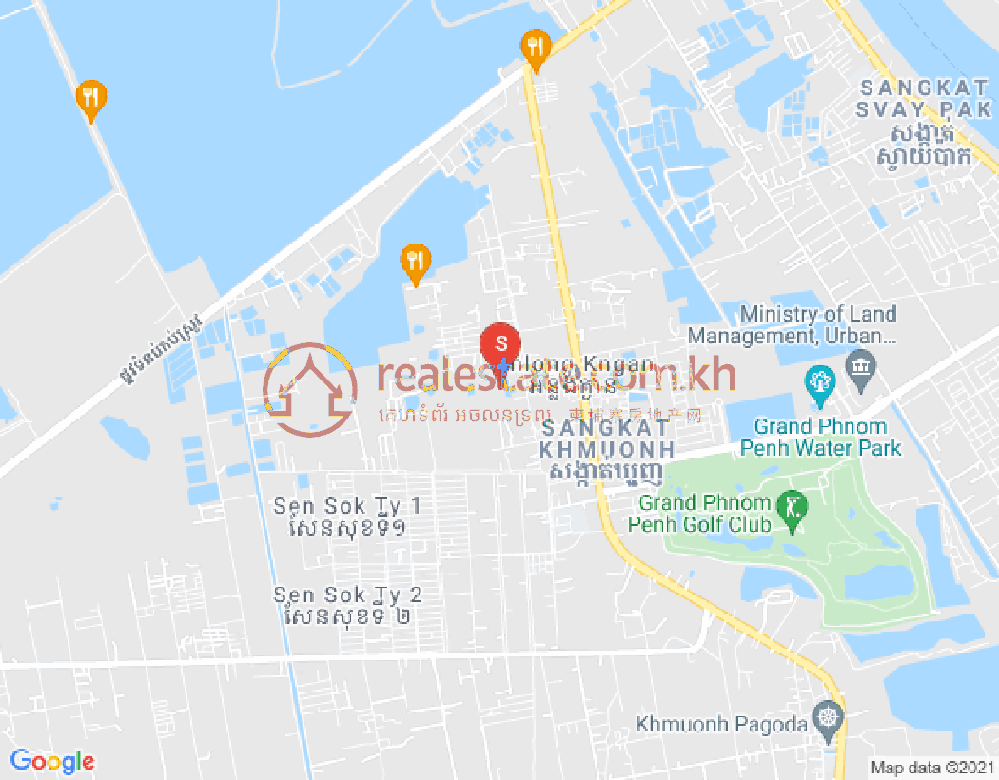 Mapa: Sen Sok, Phnom Penh