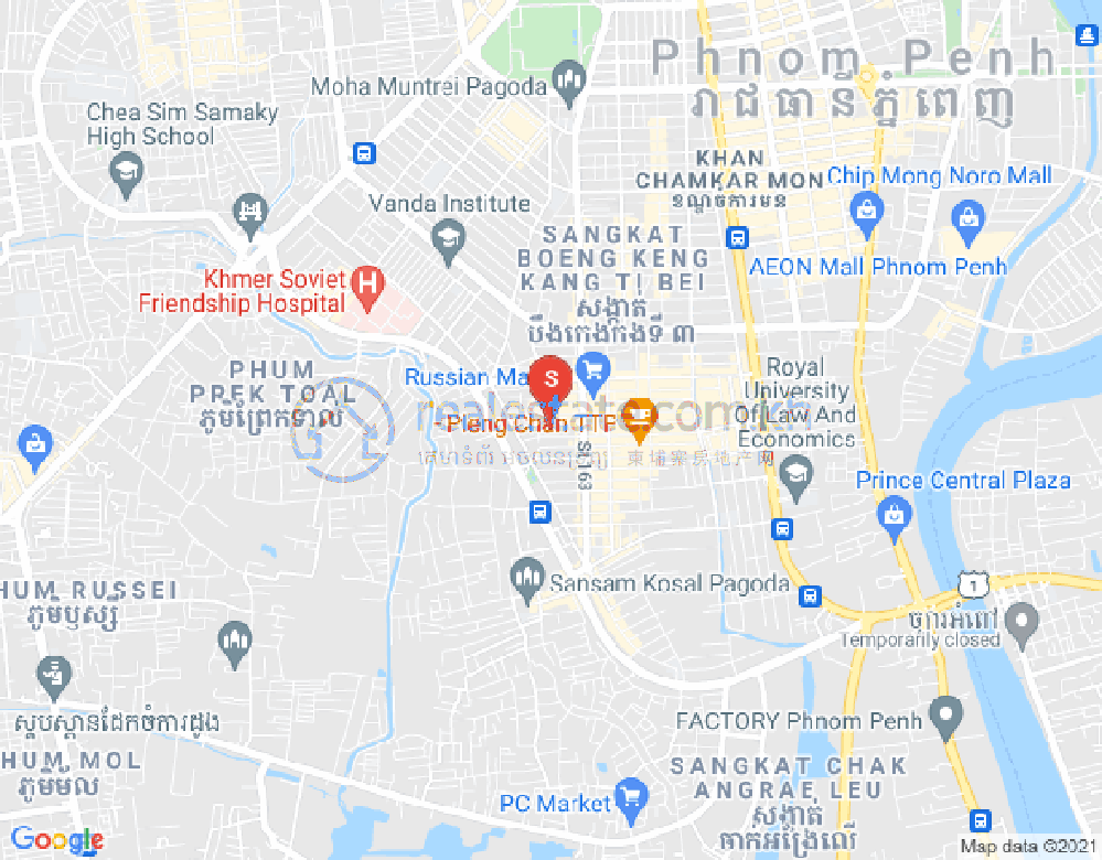 朱德奔1分区, 占卡蒙, 金边地图