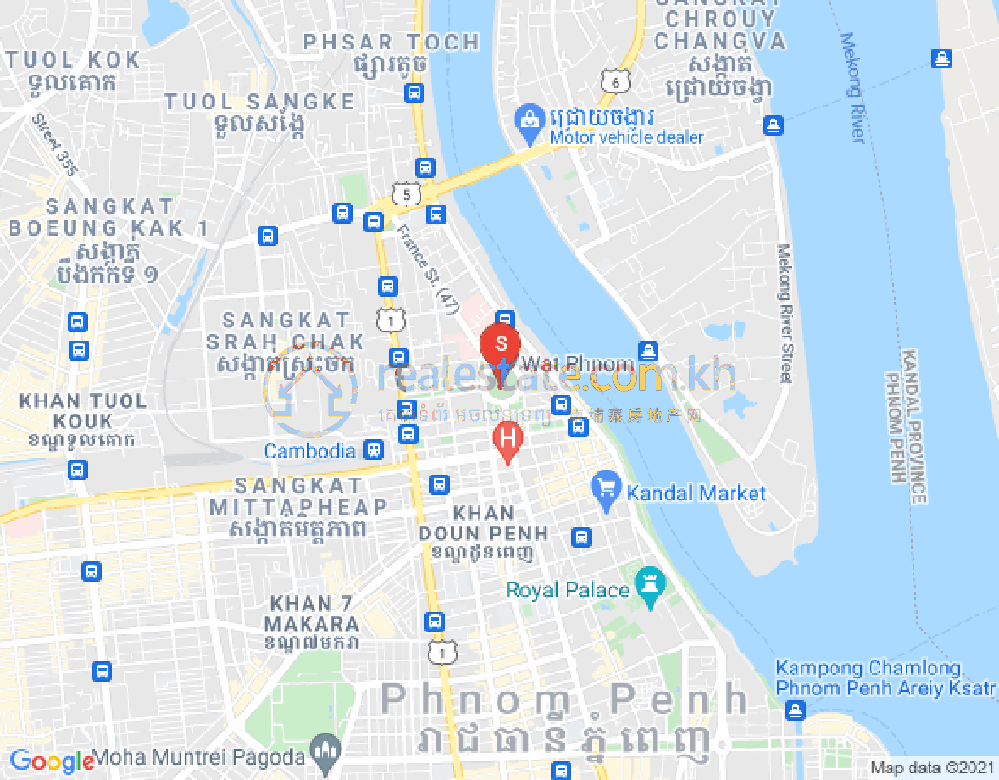 Mapa: Properties dabest, Toul Tum Poung 1, Chamkarmon, Phnom Penh