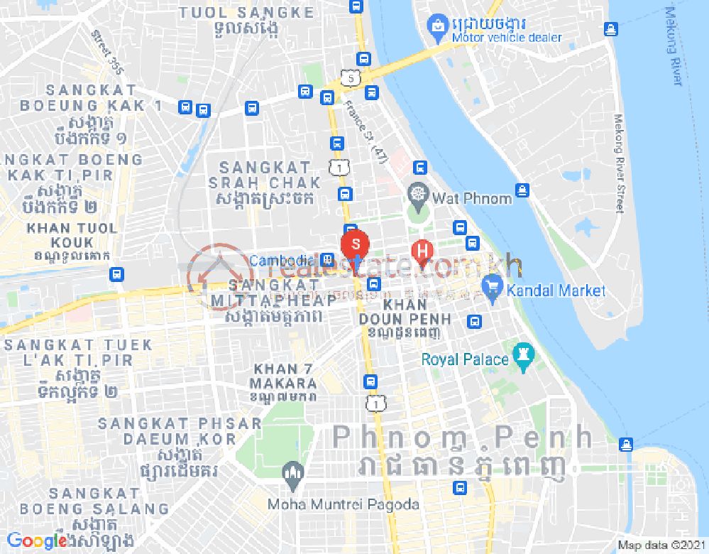 ផែនទី Properties DABEST, វត្តភ្នំ, ដូនពេញ, ភ្នំពេញ