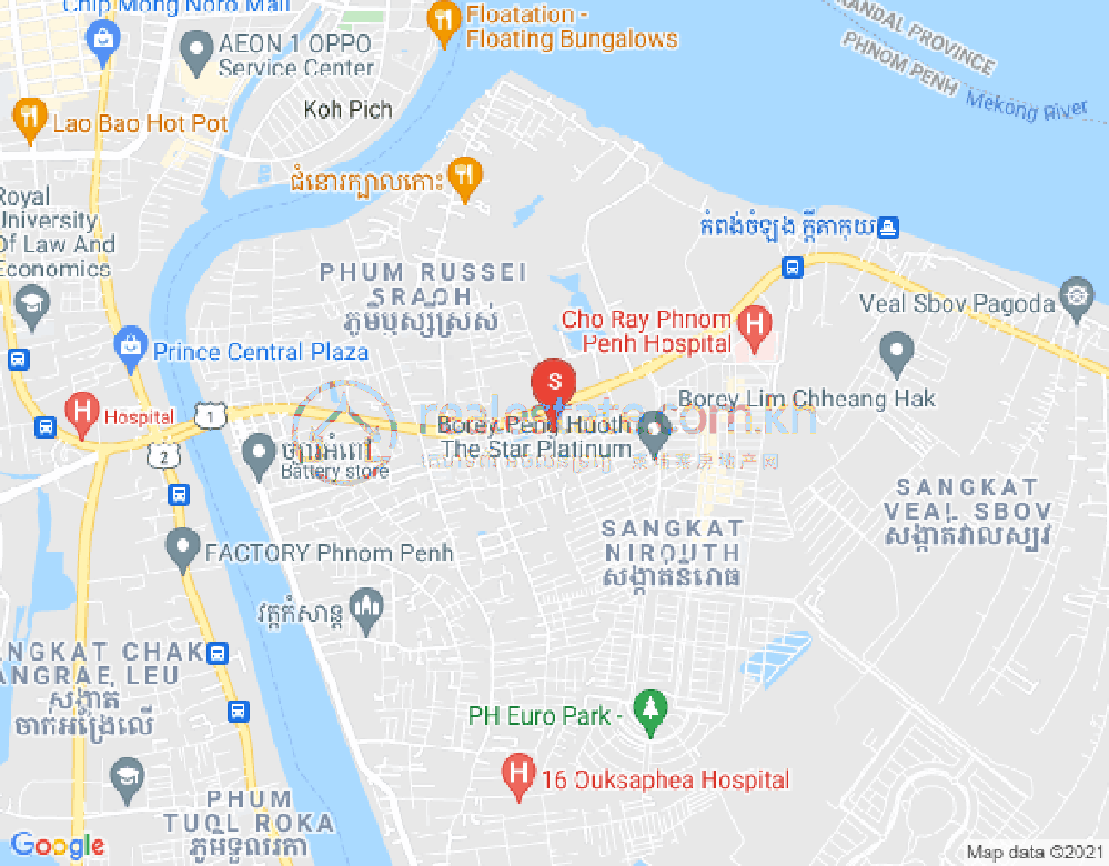 Mapa: Meanchey, Phnom Penh