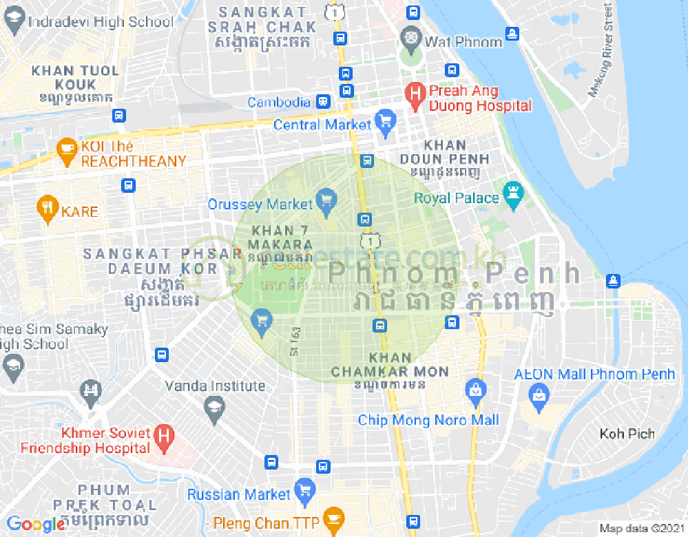 Boeung Prolit分区, 马卡拉区, 金边地图