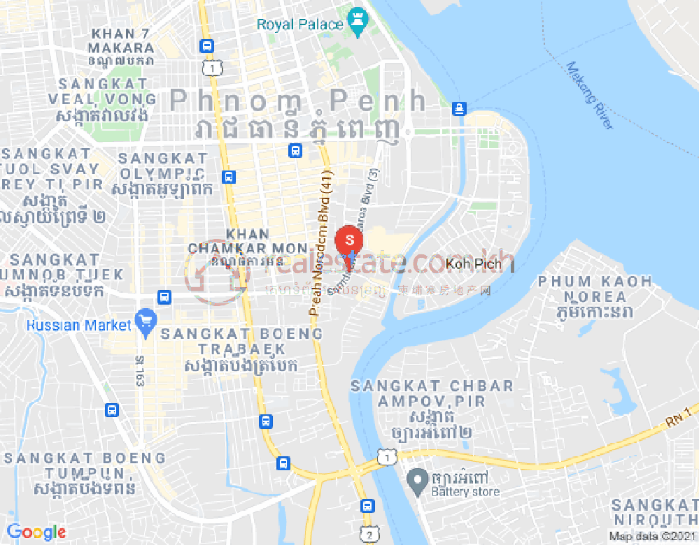 Карта Чамкармон, Пномпень