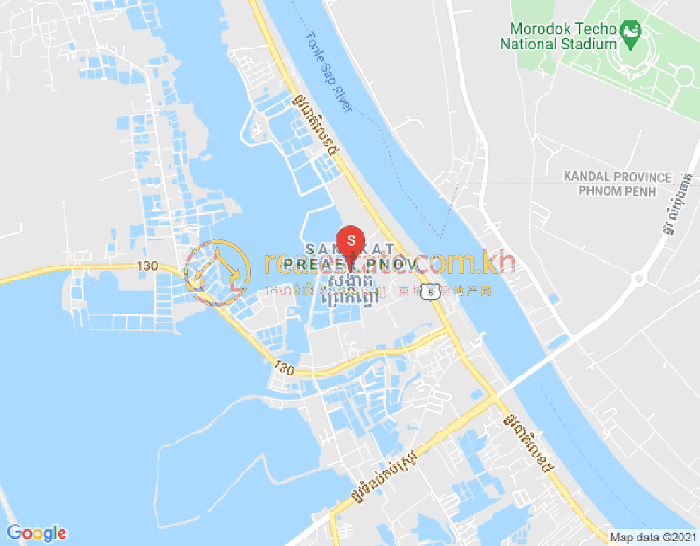 แผนที่ กกโรกา, เปรกพนอ, พนมเปญ