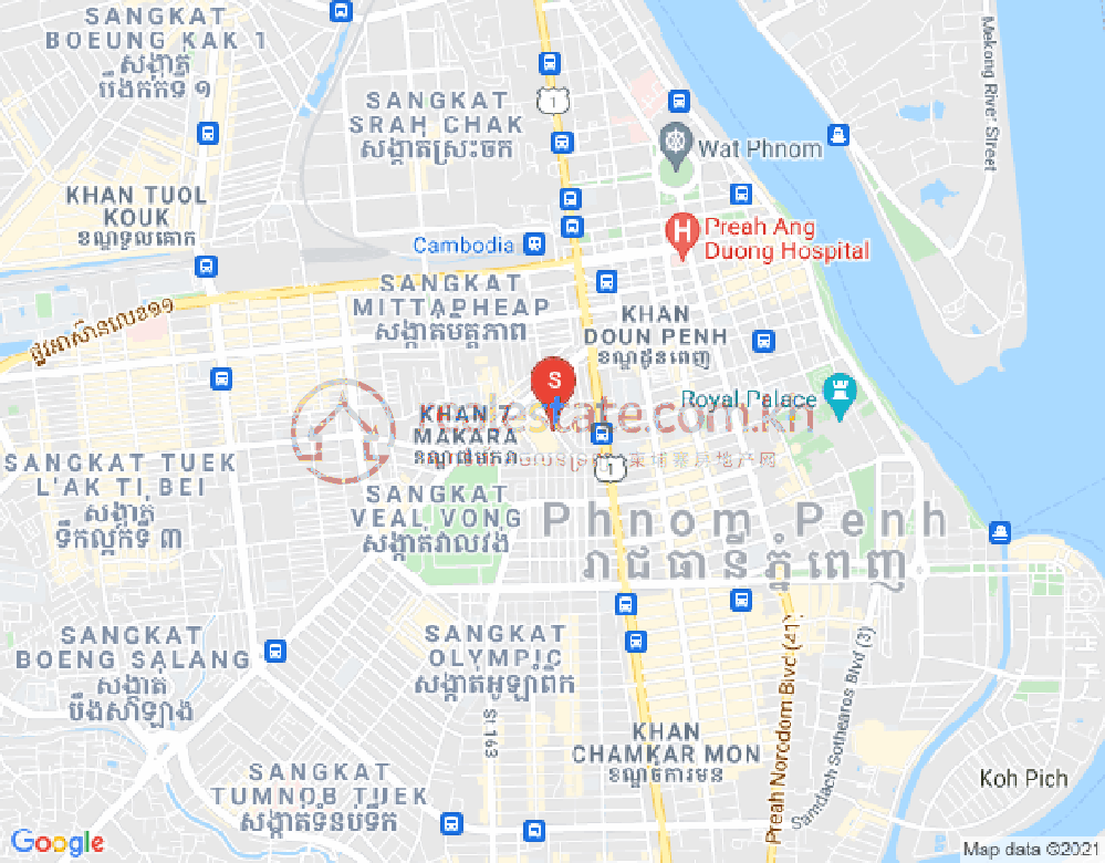 Карта «Оу Руэсси» 1, 7 Макара, Пномпень