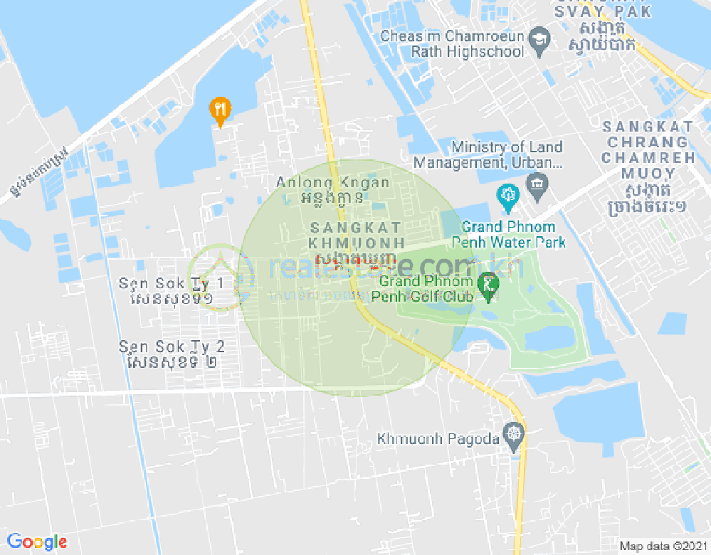 Mapa: Khmuonh, Sen Sok, Phnom Penh