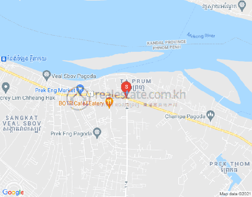 แผนที่ Preaek Aeng, จบาร์อำเปา, พนมเปญ