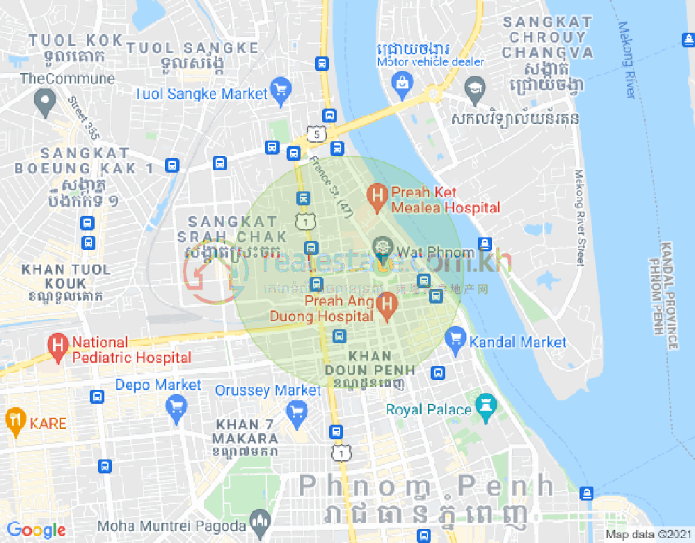 新金边, 森速区, 金边地图