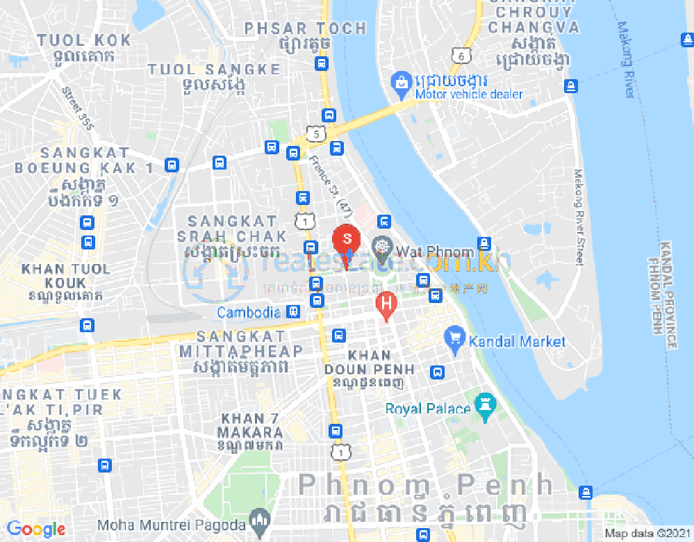 新金边, 森速区, 金边地图