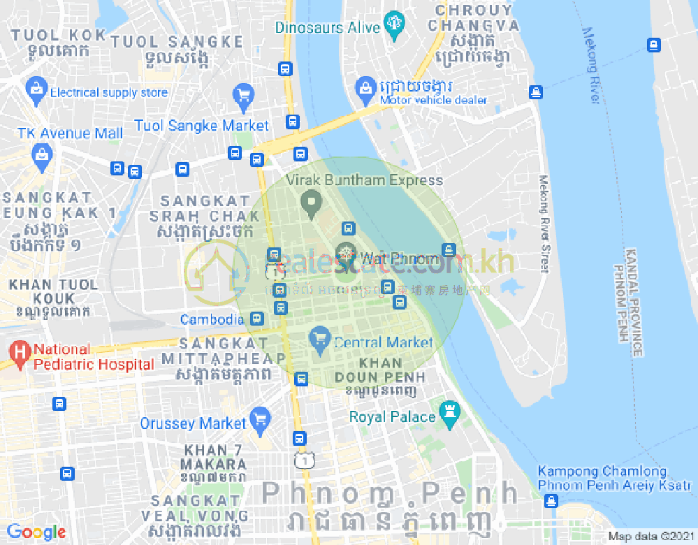 Carte de PROPERTIES DABEST, Phsar Daeum Thkov, Chamkarmon, Phnom Penh