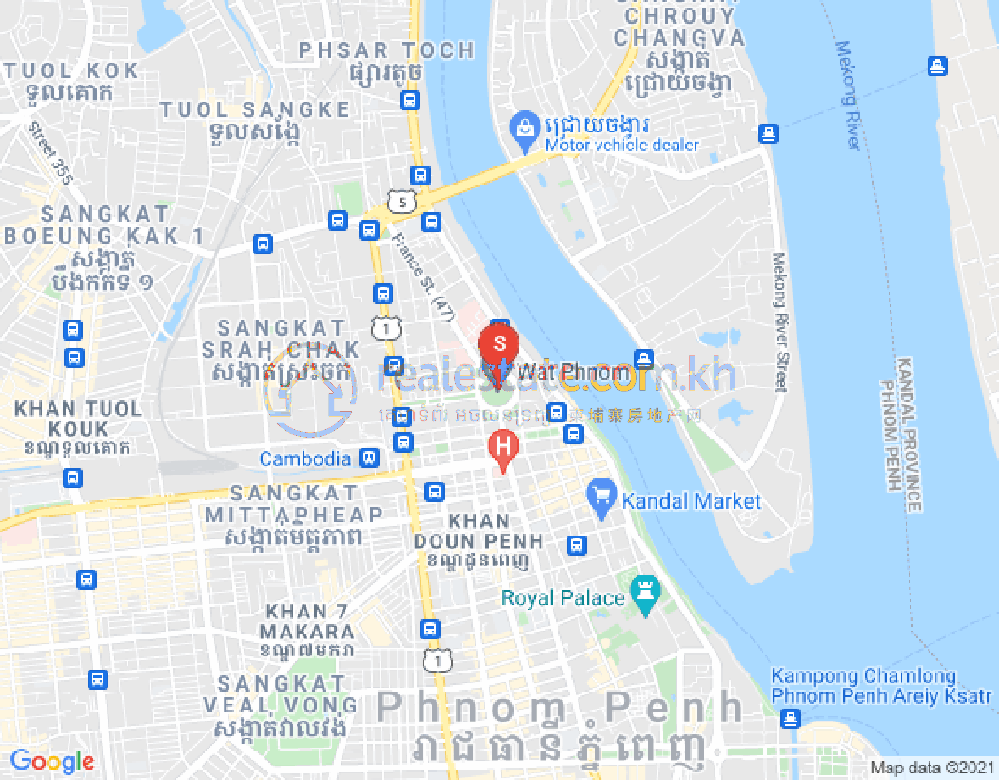 ផែនទី Properties Dabest, វត្តភ្នំ, ដូនពេញ, ភ្នំពេញ