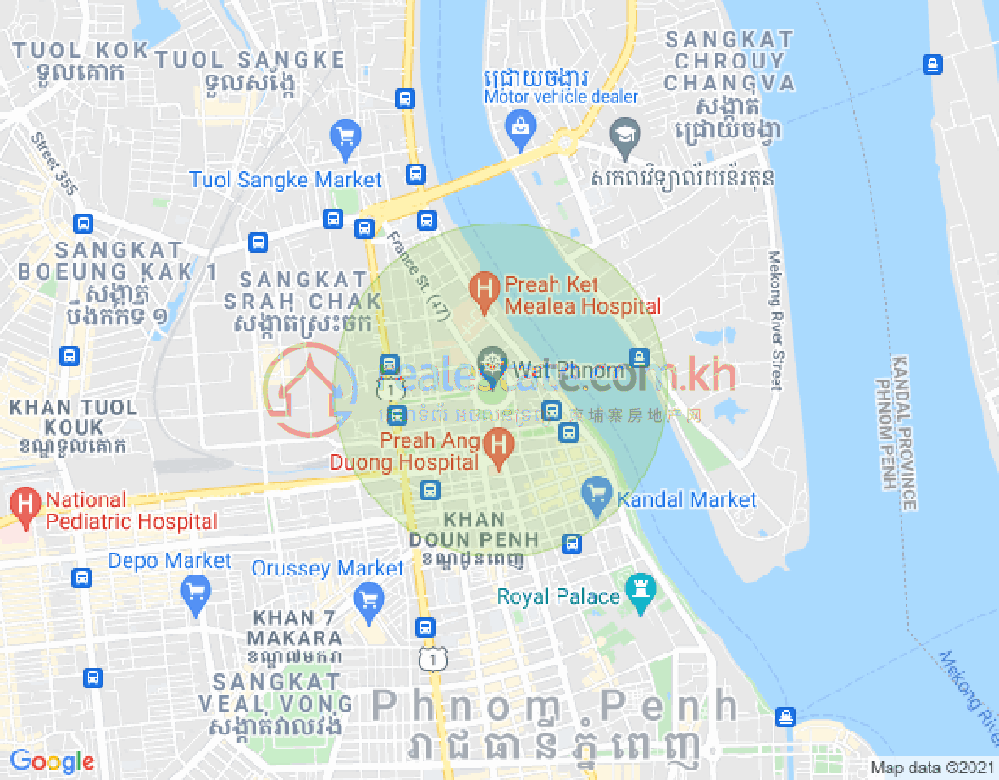 Dabest Properties, 塔仔山, 隆边区, 金边地图