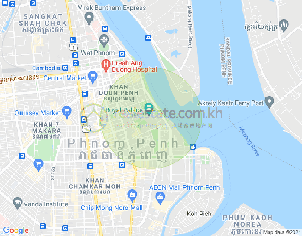 Mapa: Chey Chumneah, Daun Penh, Phnom Penh
