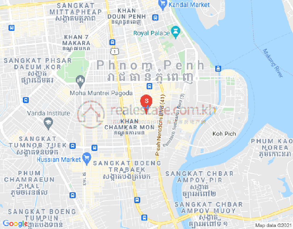 Mapa: BKK 1, Boeng Keng Kang, Phnom Penh