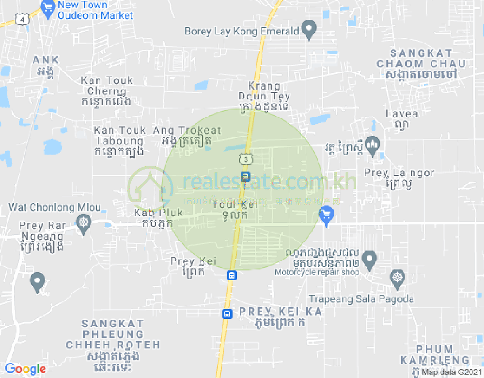 Mapa: Borey Kasen Phnom Penh