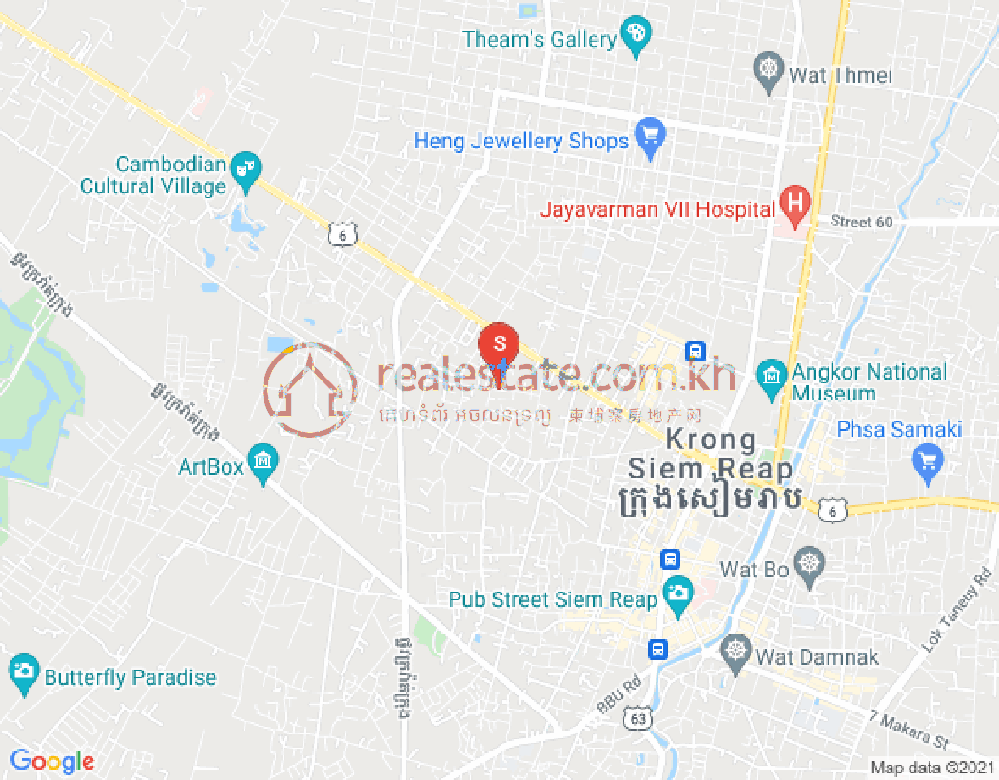 Map of Siem Reap