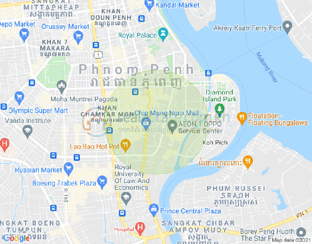Map of Boeung Prolit, 7 Makara, Phnom Penh