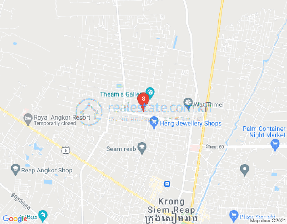 Mapa: Kouk Chak, Siem Reap